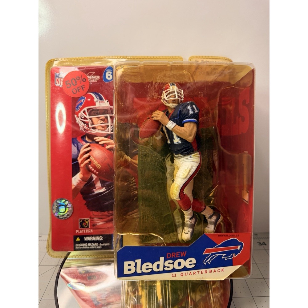 McFarlane Toys NFL Series 6 Drew Bledsoe #11 Buffalo Bills Action Figure